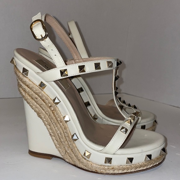 Valentino Rockstud Wedges - Picture 2 of 9
